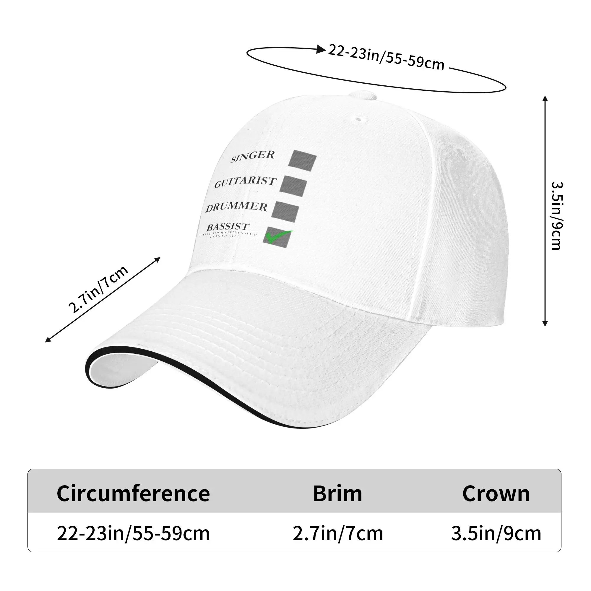 Bassist making four strings seem complicated - Bass player sarcastic design Gift For Children Men Women A Baseball Cap Hat
