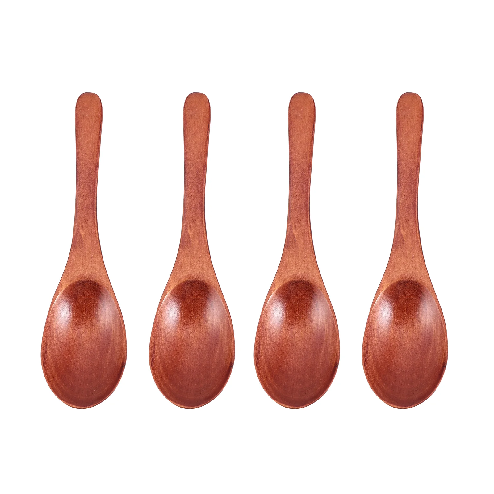 

4 Pcs Wooden Spoon Household Rice Spoons Ramen Noodles Vintage Coffee Odorless Mixing Rustic Child