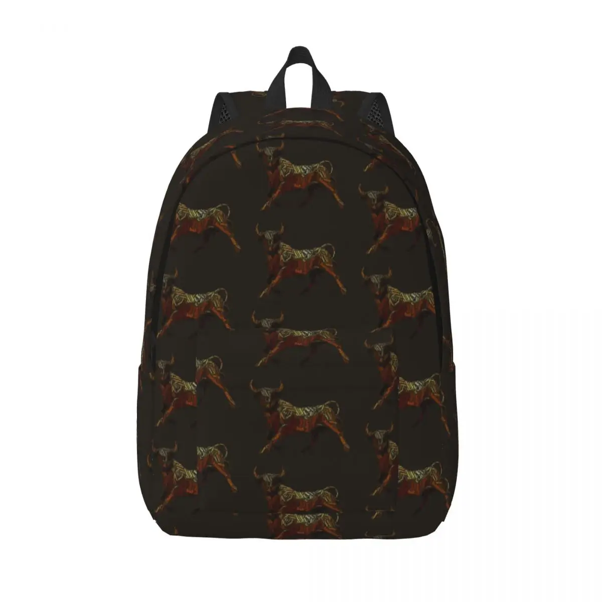 

Bull Woman Small Backpacks Boys Girls Bookbag Waterproof Shoulder Bag Portability Travel Rucksack Children School Bags