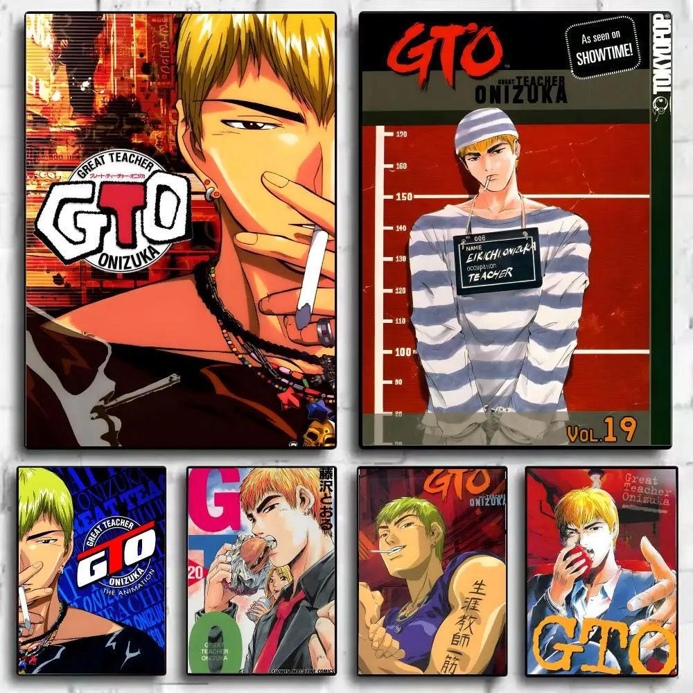 G-Great T-Teacher O-Onizuka Poster Self Adhesive Wall Stickers Removable Room Decor Aesthetic Space Murals Fancy Gift