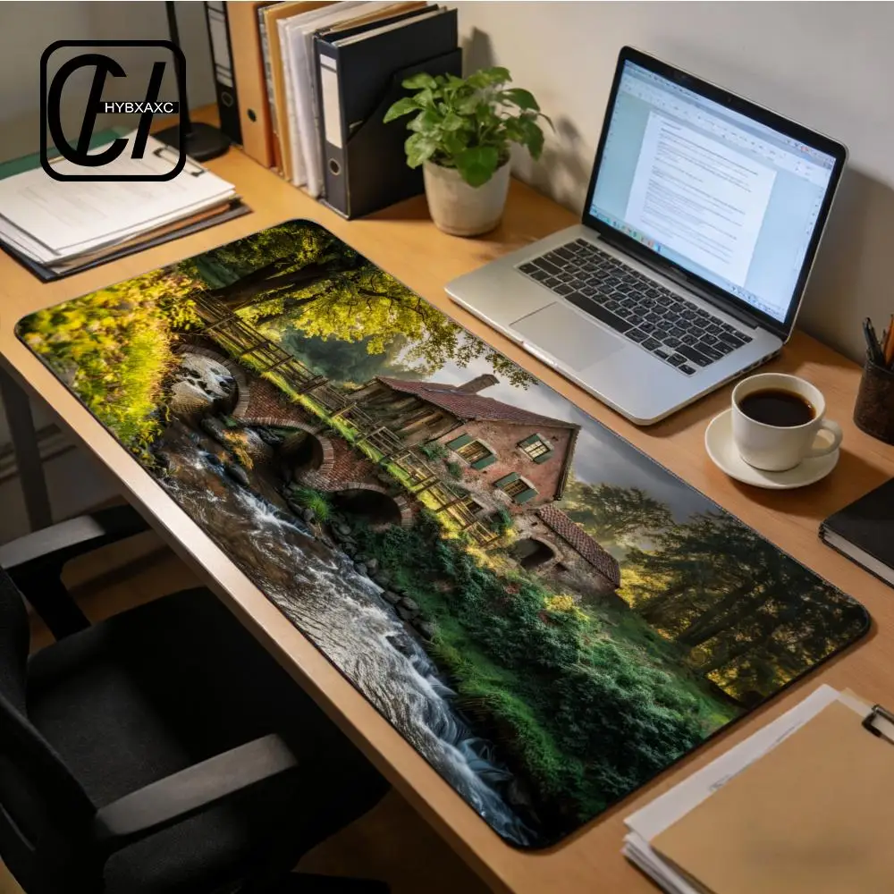 

Pastoral style Mouse Pad Gamer Large XXL Computer Custom keyboard pad Mouse Mat Office Soft Gamer Laptop Carpet HYBXXC