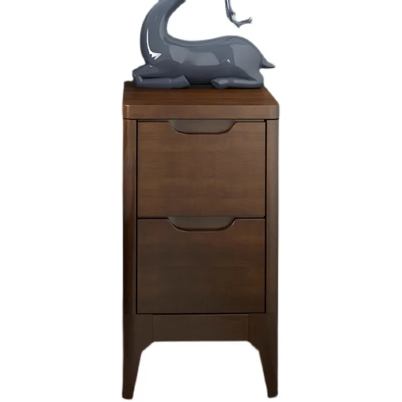 

Pure solid wood bedside table household mini small apartment bedroom bedside seam cabinet