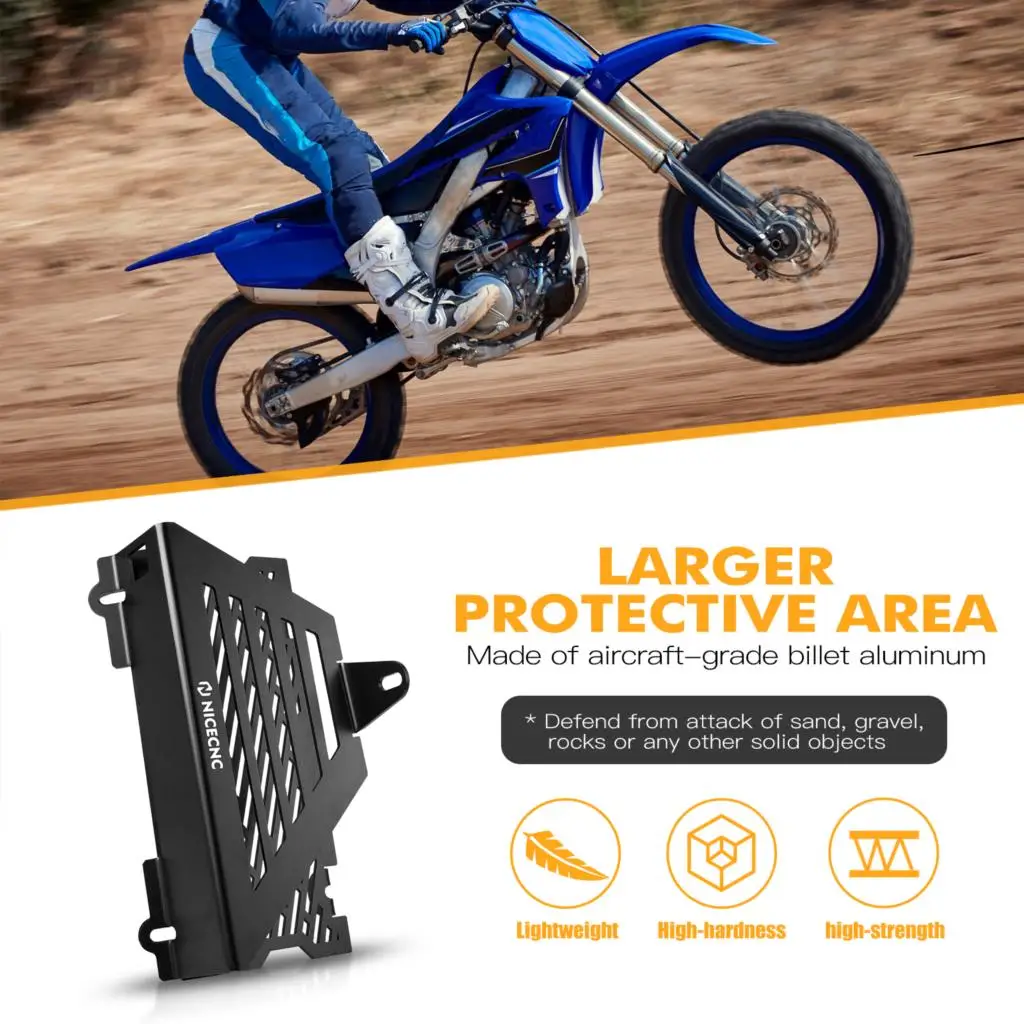 For Yamaha YZ250X 2016-2023 YZ250 2002-2024 2023 2022 2021 2020 Radiator Guards Engine Oil Cooler Radiator Guard Cover Protector