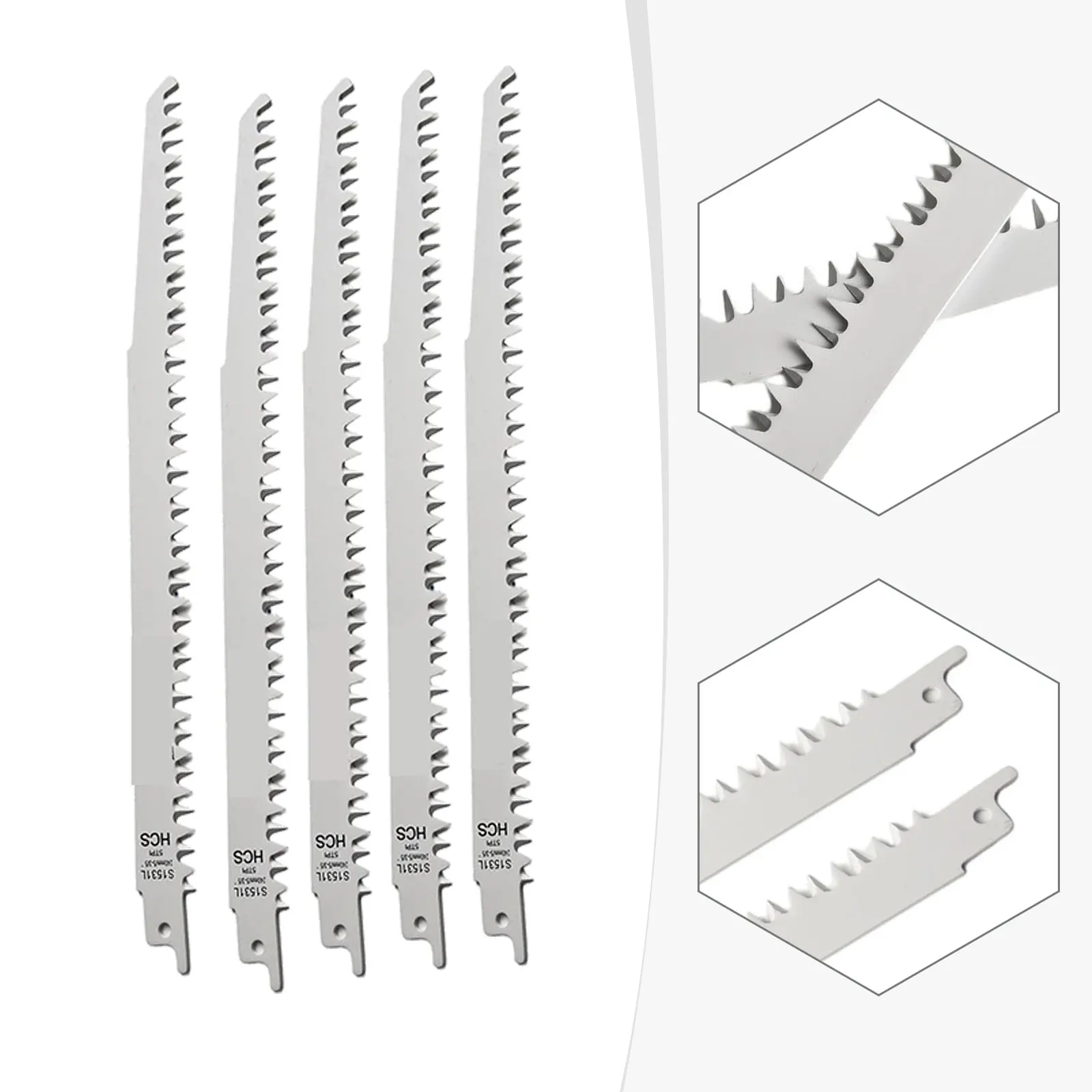 5pcs 240MM HCS Reciprocating Saw Blades S1531L/Cutting Curve Hacksaw Blades Power Tool Accessories For Forest Wood Metal.