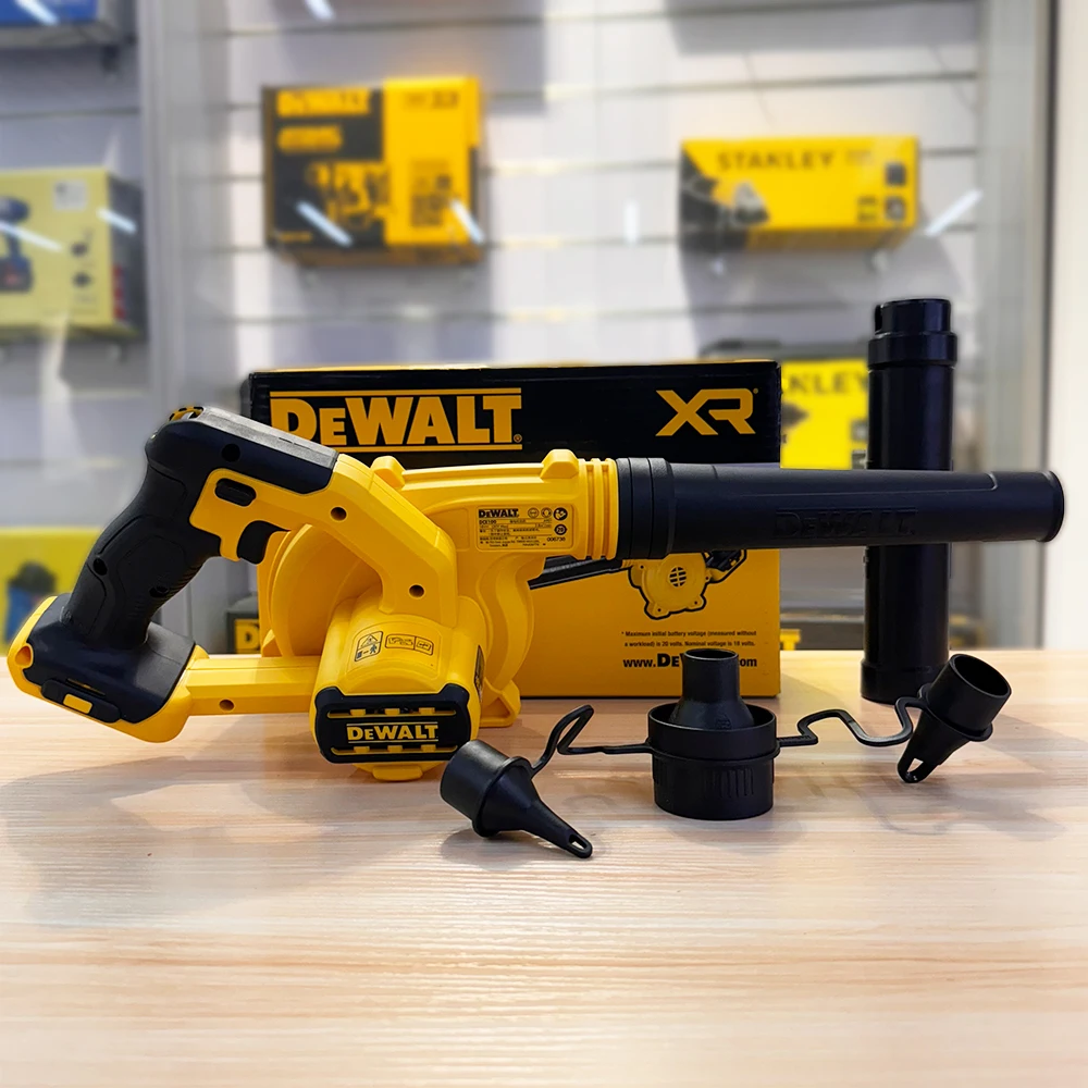 DEWALT 20V originale Cordless Compact Air Blower DCE100N regolazione a 3 velocità aspirapolvere per polveri utensili elettrici ricaricabili al litio