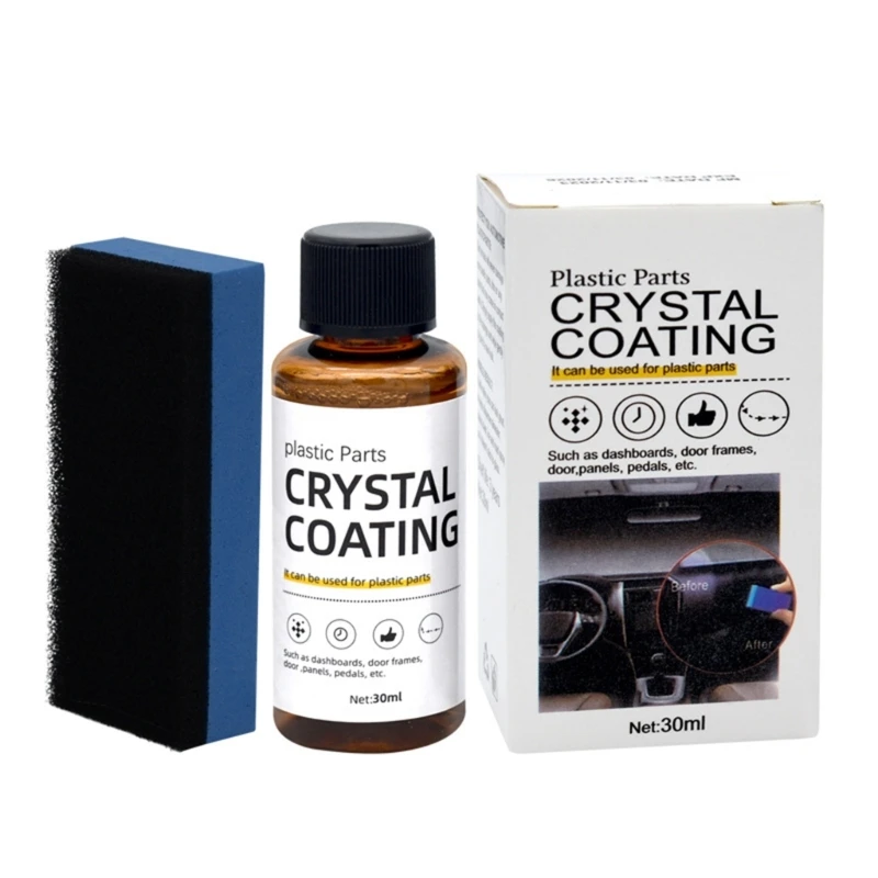 2024 New Plastic Part Crystallines Coating, Plastic Part Crystal Coating for Car, Plastic PartRenovation, Car Plastic Restorer