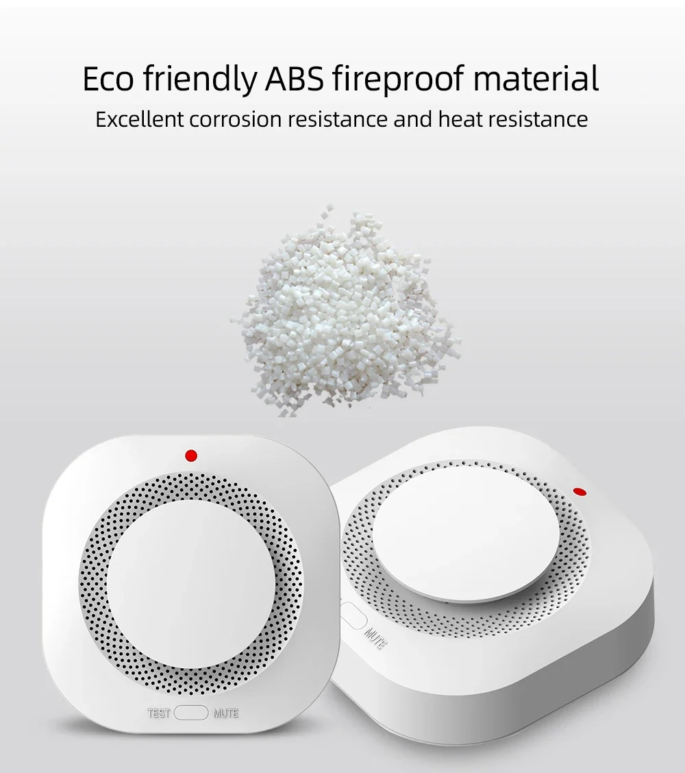 Independent Smoke Detector Sensor For Home Warehouse Security Smart Smoke Fire Alarm Replaceable Alarmas De Seguridad Para Casa