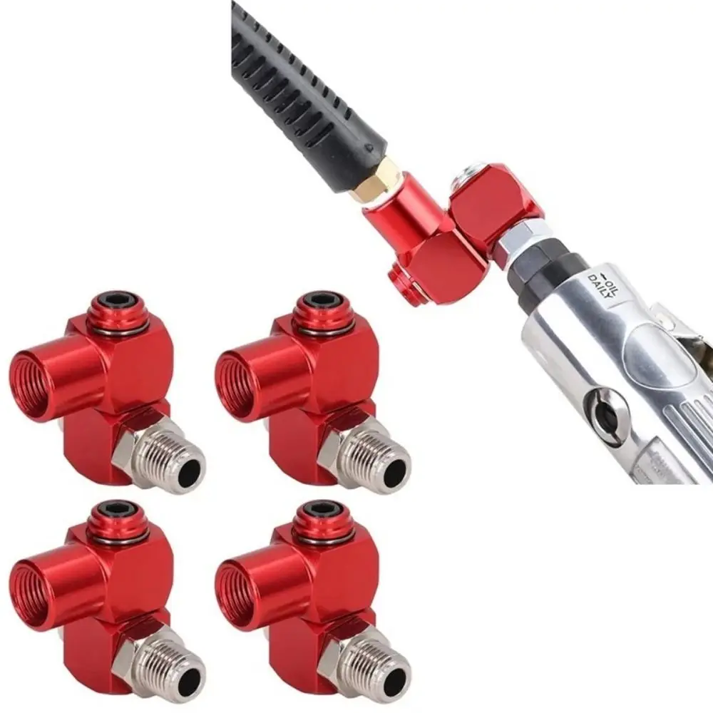 New 1/4 Inch Pneumatic Fitting Aluminum 360 Degree Swivel Fitting Tool Adapter NPT Air Tool Swivel Air Hose Connector