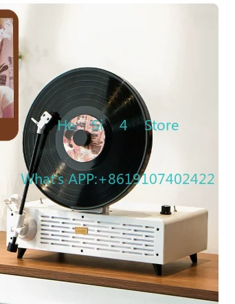 Retro vinyl record player vertical bluetooth phonograph record LP12 inch phonograph stereo all-in-one machine