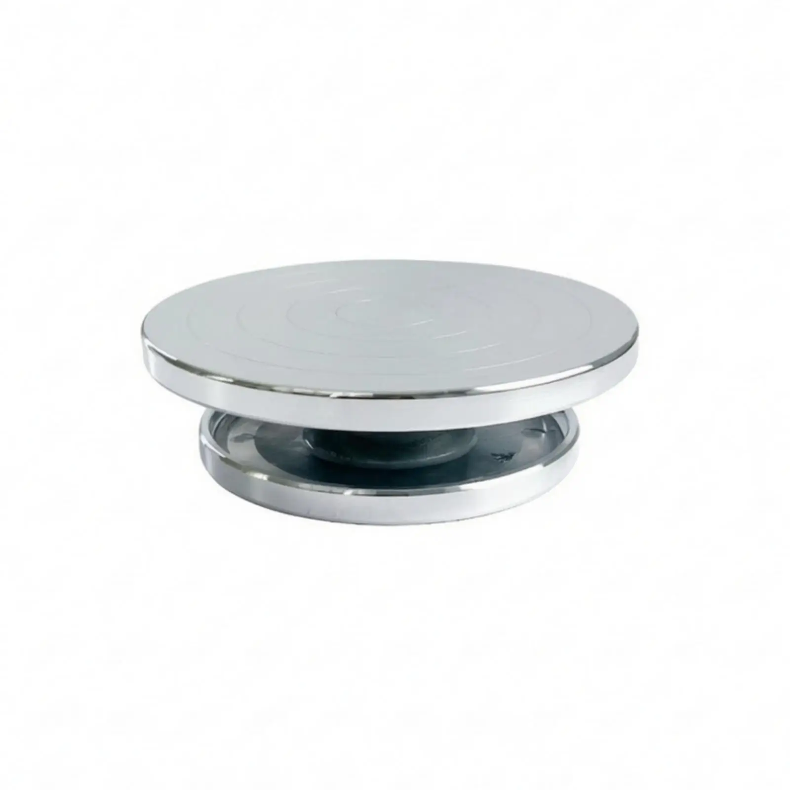 Manual Turntable Smooth Pottery Wheel with Aluminum Disc Stable Cake Decorating
