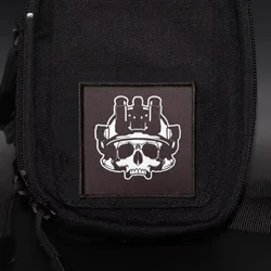 Parche táctico visión nocturna calavera con gancho y bucle