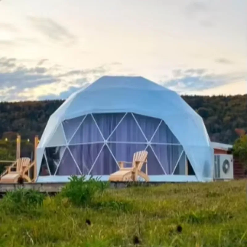 Glamping Dome Tent Outdoor Hotel Resort House Transparent Dome Tent Large Waterproof Outdoor Camping Tent Custom
