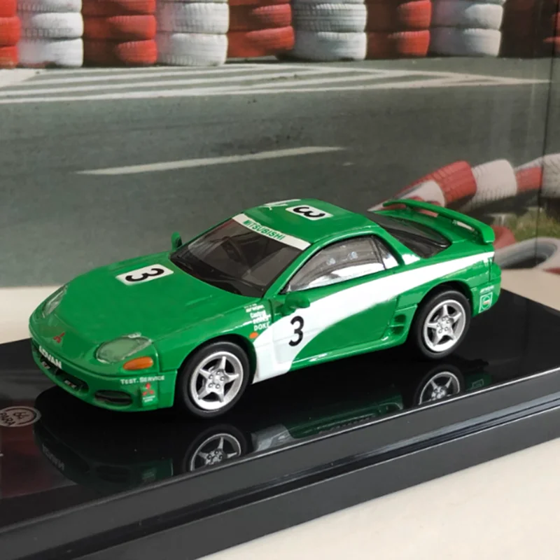 파라 1/64 스케일 모터스 GTO 3000 합금 자동차 모델 정적 컬렉션 장식용 휴일 선물 장난감 기념품 선물