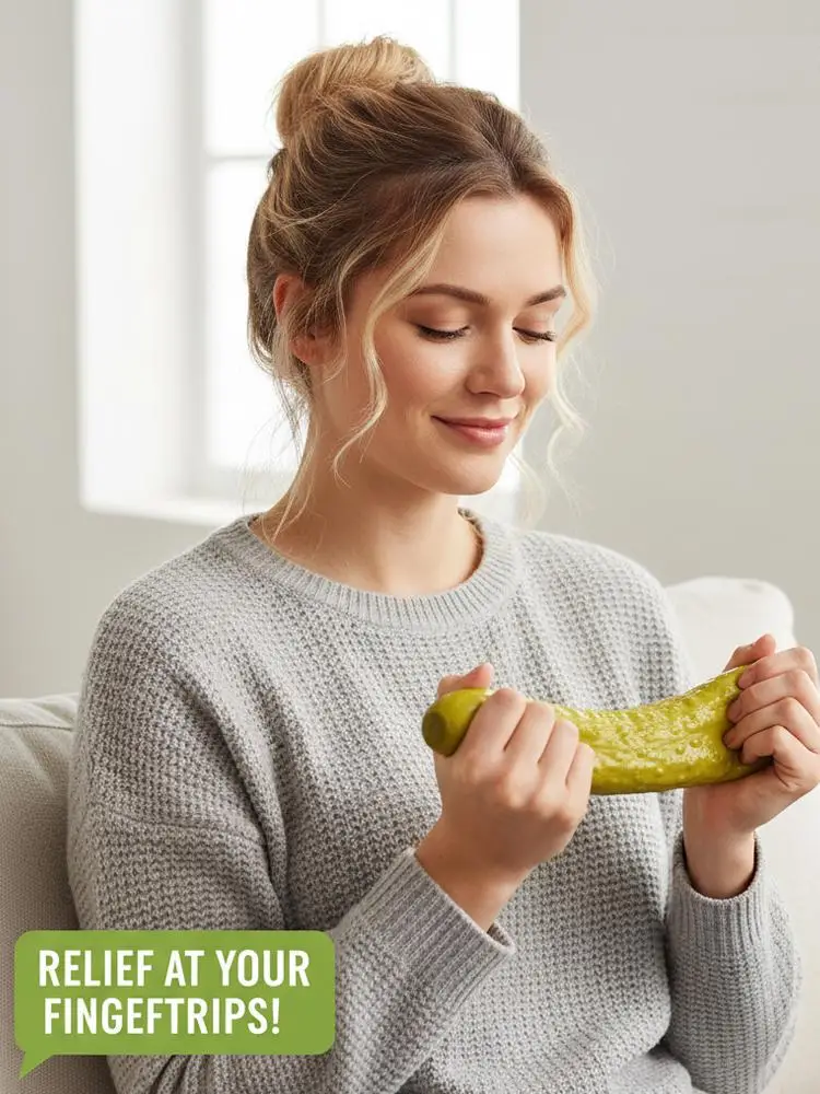 Jumbo Gurken-Squishy: Große Gurke zum Quetschen, Langsam Aufsteigend, Stressabbau für Erwachsene, Jumbo Gurken-Squishy Stressabbau-Set