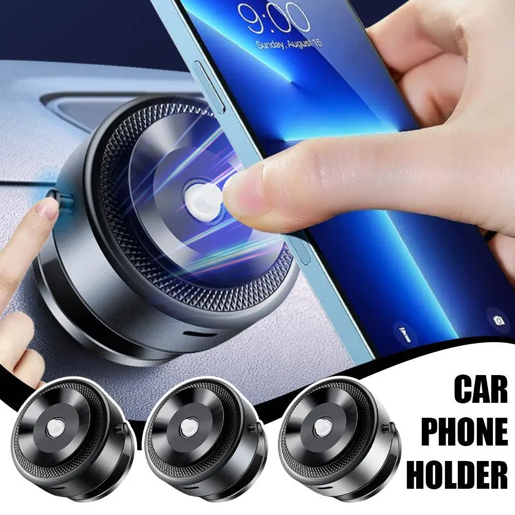 New 360 Degree Rotating Car Central Control Navigation Bracket Vacuum Magnetic Suction Double-sided Suction Car Phone Holder