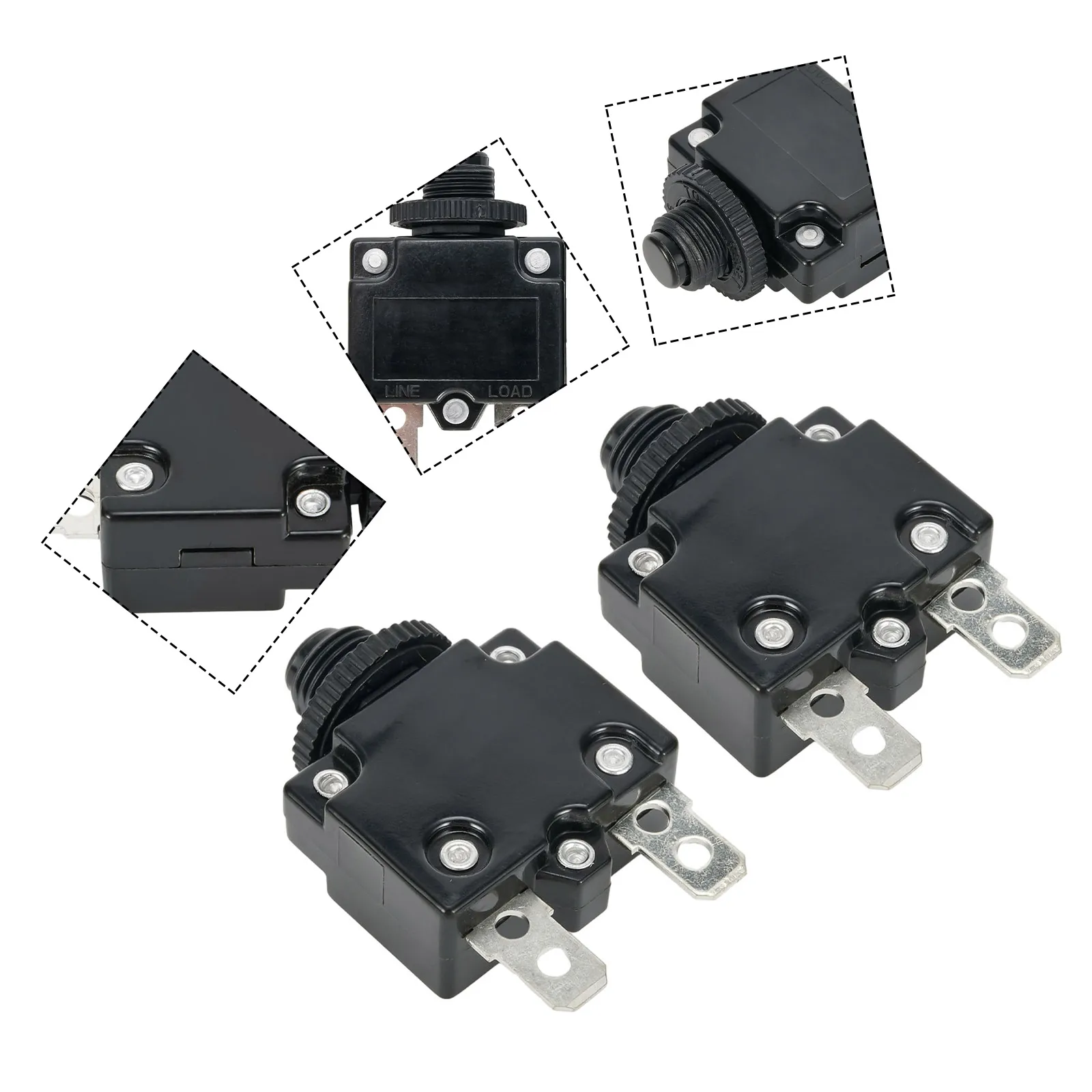 AC15A Overload Protectors Air Compressor Circuit Breaker For Additional Overload Protection 6.3mm Spring Terminals AC Up To 250V