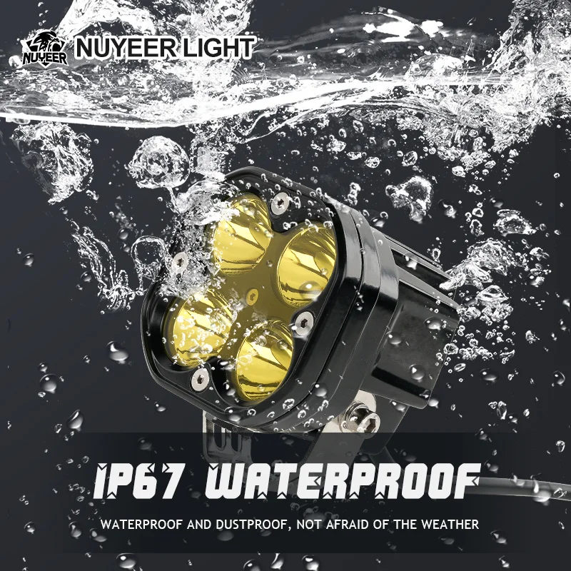 40W Cordless LED Light Compatible with Milwaukee 18V Battery Portable Outdoor Work Fishing Handheld Emergency Light