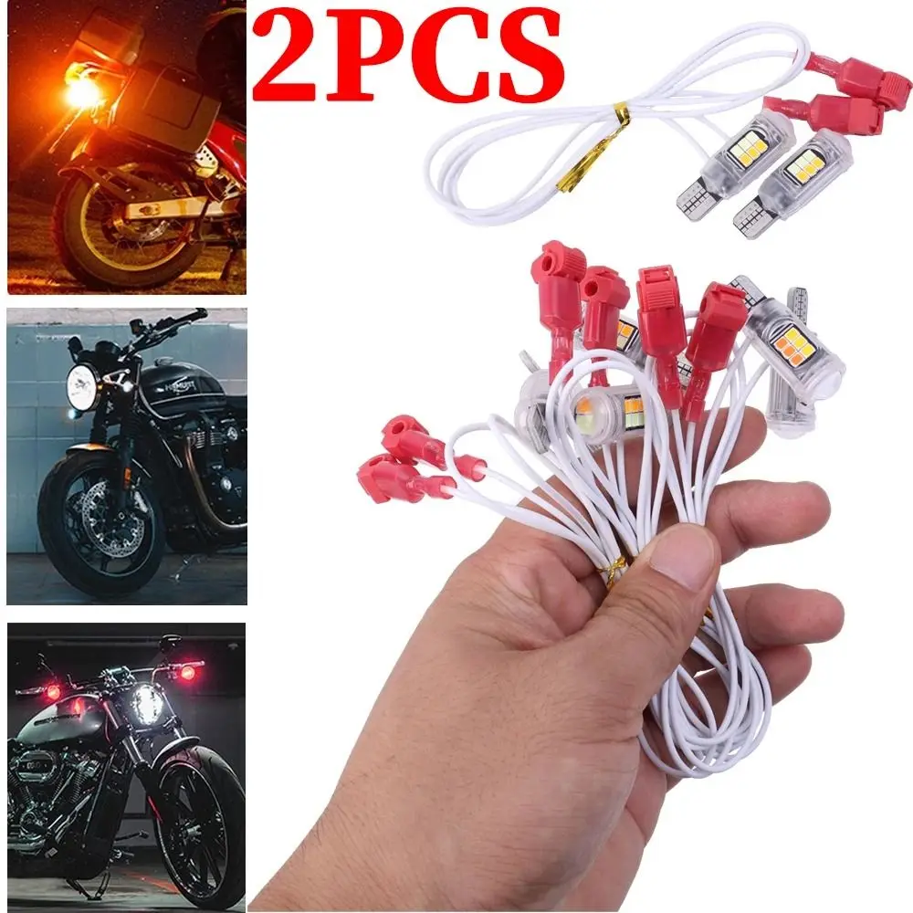 2Pcs Durable Two-Color T15 LED Light Daytime Running Car Accessories Motorcycle Turn Signal Super Bright 2835 16SMD Tail Lamps