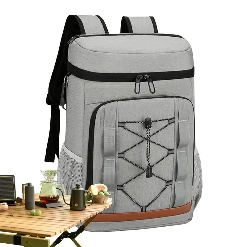 Camping Cooler Backpack Insulated Lunchbox Bag Cooler Backpack Leakproof Multifunctional Bookbag Cooler Waterproof Backpack