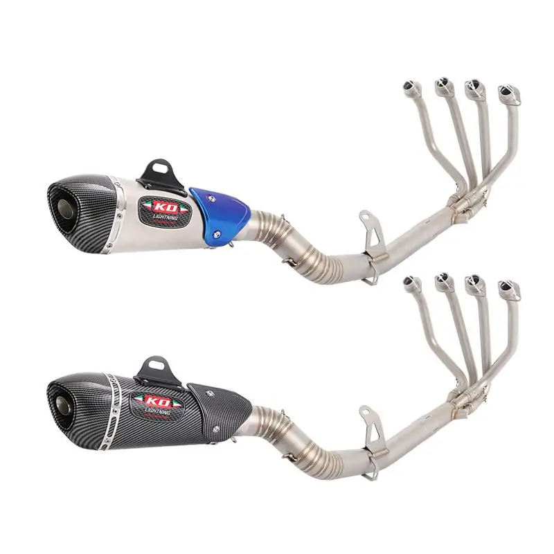 

Slip On For CFMOTO 500SR 500VOOM 2024 2025 Motorcycle Full Exhaust System Front Link Pipe 51mm Stainless Steel Muffler DB Killer