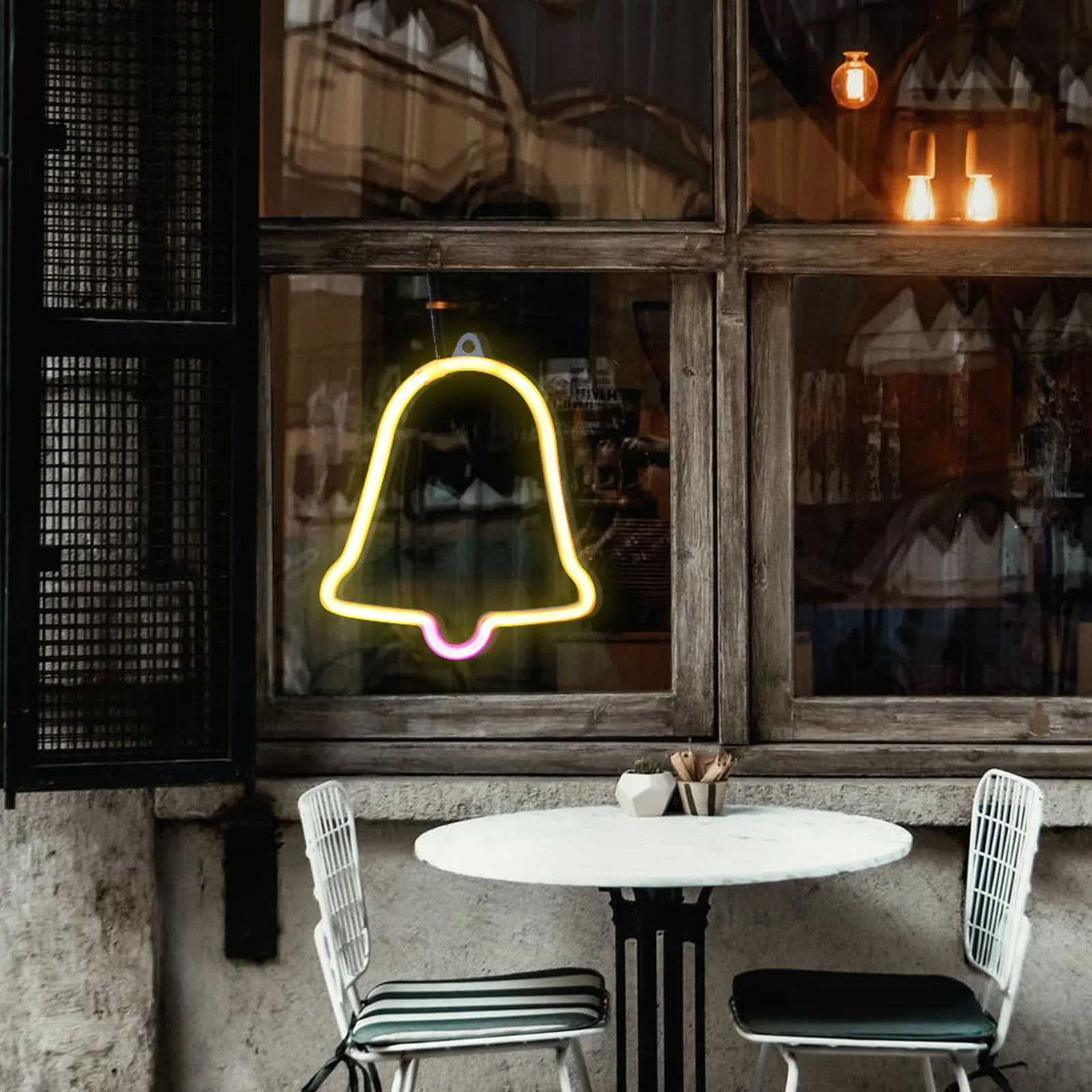 LED Christmas Bell Light Creative Modelling Lamp Comfortable Light No Harm to Eyes Environmental Friendly Dual-Use USB