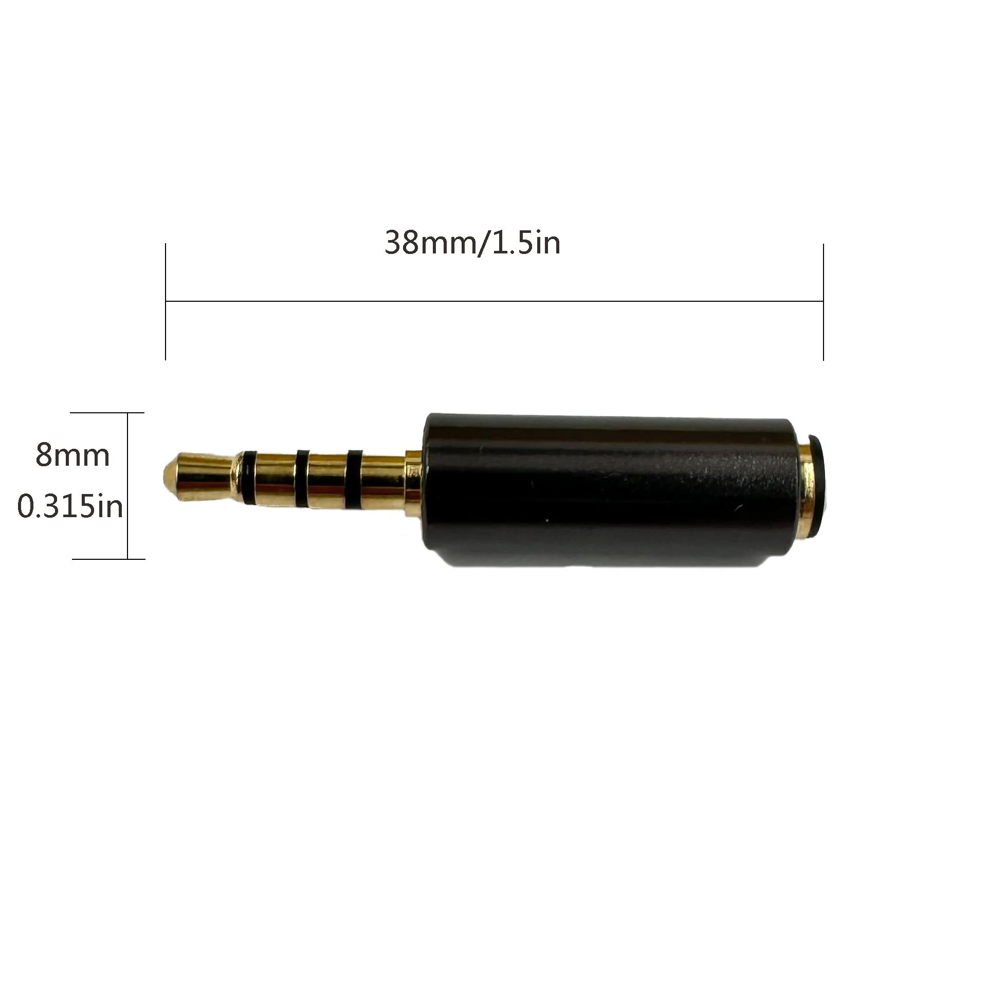 3.5mm 남성 - 2.5mm 여성 오디오 어댑터 - 헤드폰용 금도금 고품질 변환기 스마트폰 게임 콘솔 2팩