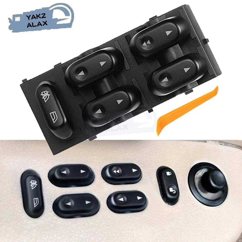 5L1Z14529AA for Ford F150 Crown Victoria Expedition Mercury Grand Marquis Lincoln Mark LT Window Control Switch Lifter Button