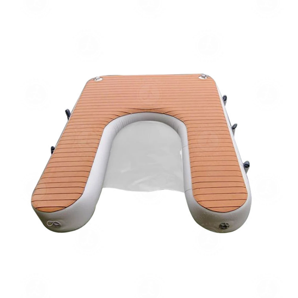 جديد مزدوج الجدار النسيج نفخ العائمة سطح عائم في المخزون جت سكي حوض منصة مرافق التسلية المياه #4