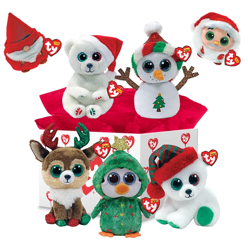 15cm ty Mütze Weihnachten Plüsch Puppe Elch Schneemann Einhorn Santa ausgestopft Plüsch tier Tier puppe Kinder Halloween Weihnachts geschenk