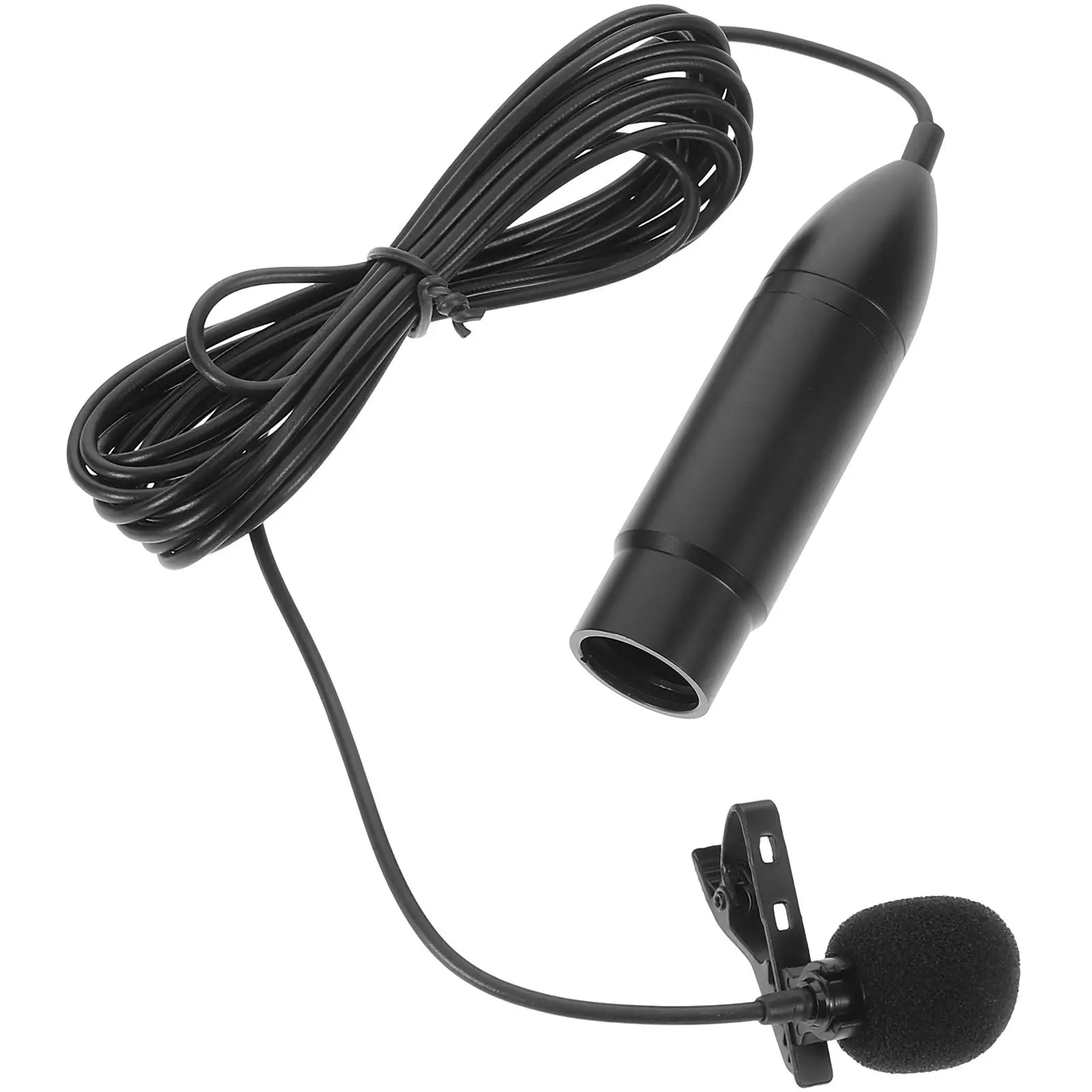 Portable Professional Lavalier Microphone 48V Xlr Three Pin Interface Collar Clip Mic Audio Video Accessories