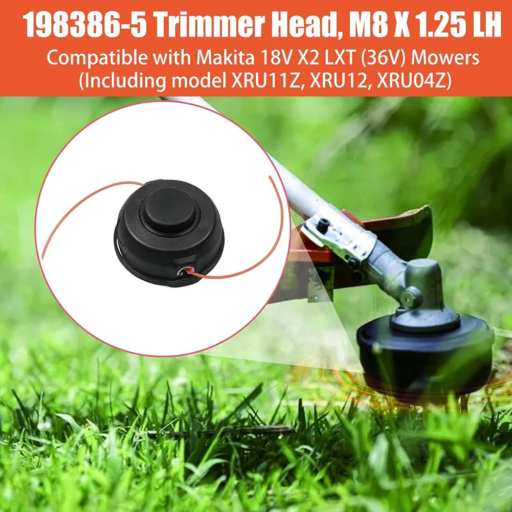 

Trimmer Head Replacement Easy Installation Safe Fast Cutting Head String Grass Trimmer Parts Wear Resistant Grass Trimmer Brush