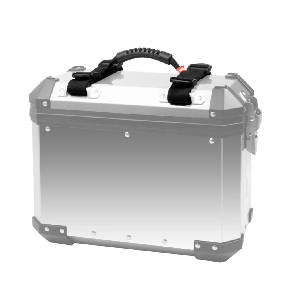 

Universal Hand Carried Luggage Strap Adjustable Motorcycle Storage Case Handle Strap Grab Handle Rope Handle Aluminum Side Box