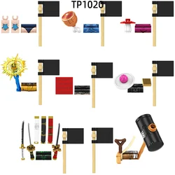The Action Figures Flag Gloves Meat Stick Mushroom Hammer Weapons Pants Hair Parts Model Blocks MOC Bricks Set Gifts Toys TP1020