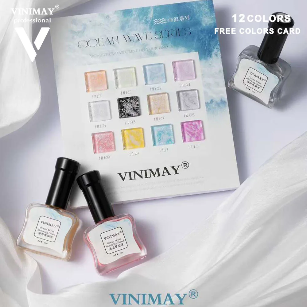 

VINIMAY Sea Wave Blooming жидкий гель-лак для ногтей Magic Smudge Bubble Gel для ногтей DIY лак для маникюра украшения набор для маникюрного салона