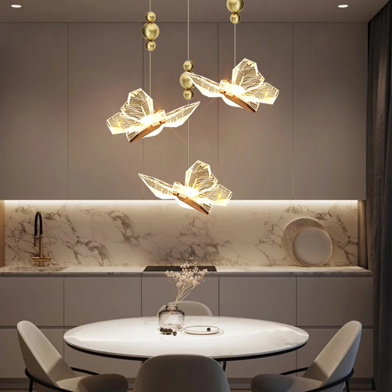 Light Emitting Diode Butterfly Chandelier Nordic Interior Lighting Modern Chandelier Decorative Light