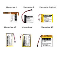 Replacement Battery for Garmin Vivoactive 1 3 4 4S HR / 3 Music Approach X40 S10 S20 361-00108-00 361-00090-00 360-00033-00