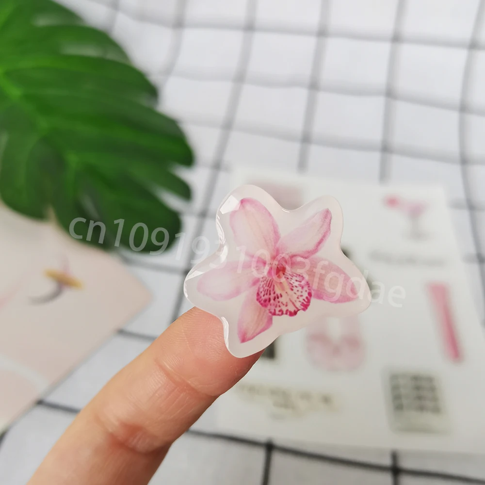 popular custom 3D phone case dome epoxy sticker personalized resin silicone label decorative crystal gel logo DlY jelly shapes