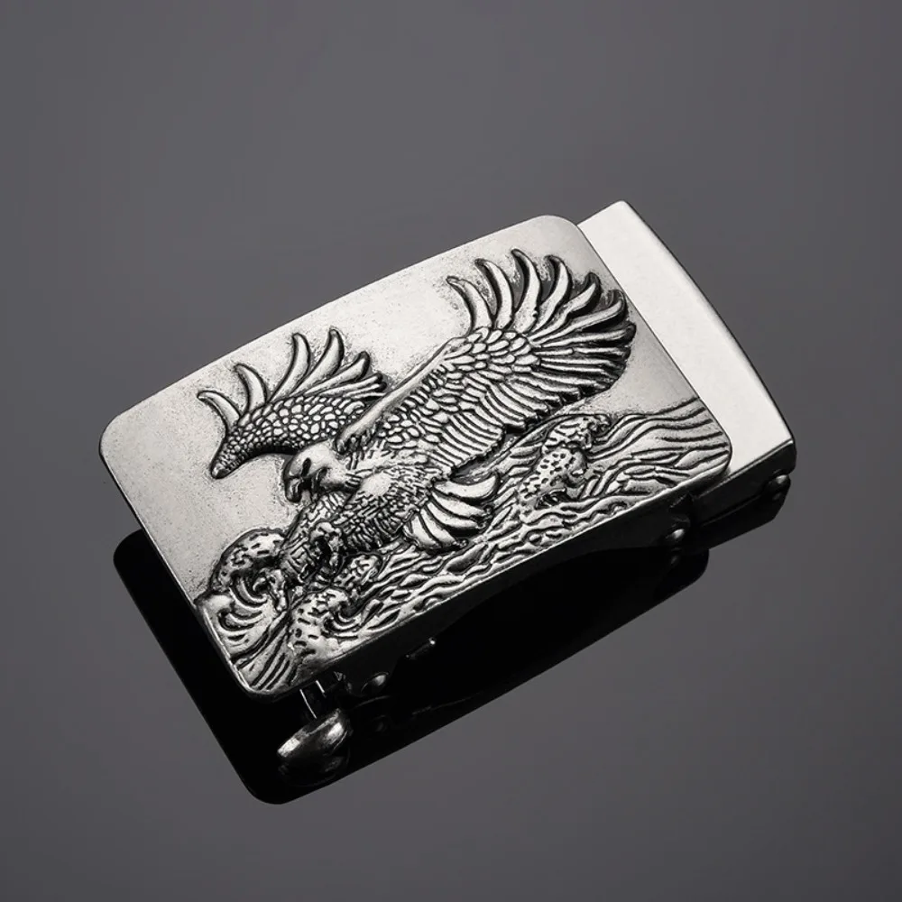 

Подарочная пряжка для замены ремня в стиле ретро, металлическая пряжка для ремня с резьбой, мужской ремень с головкой