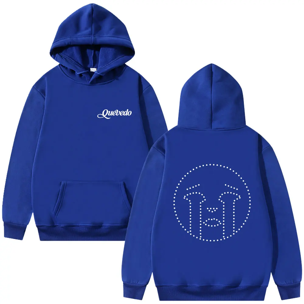 Customization Rapper Quevedo Buenas Noches Hoodie Male Vintage Casual Fleece Cotton Pullover Men Women Hip Hop Fashion Pop Music
