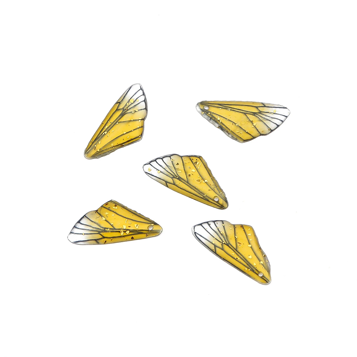 1set/bag Cicada Wings UV Resin Handmade Fairy Simulated Dragonfly Vivid Wings DIY Jewelry Earrings Jewelry Findings Making