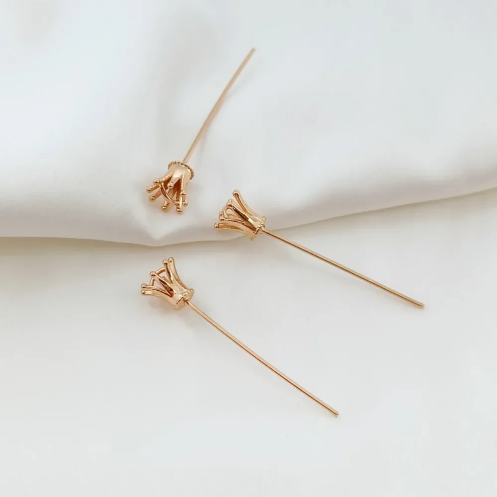 

Декоративная подвеска-подставка для игл с позолотой 14 карат, подставка для жемчуга в форме барокко, аксессуар «сделай сам»