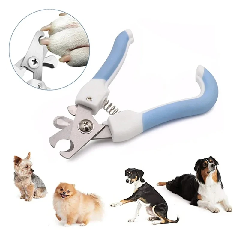 Professional Pet Cat Large Dog Nail Clipper Safety Cutter With Sickle Stainless Steel Grooming Scissors Teddy Claw Care Supplies