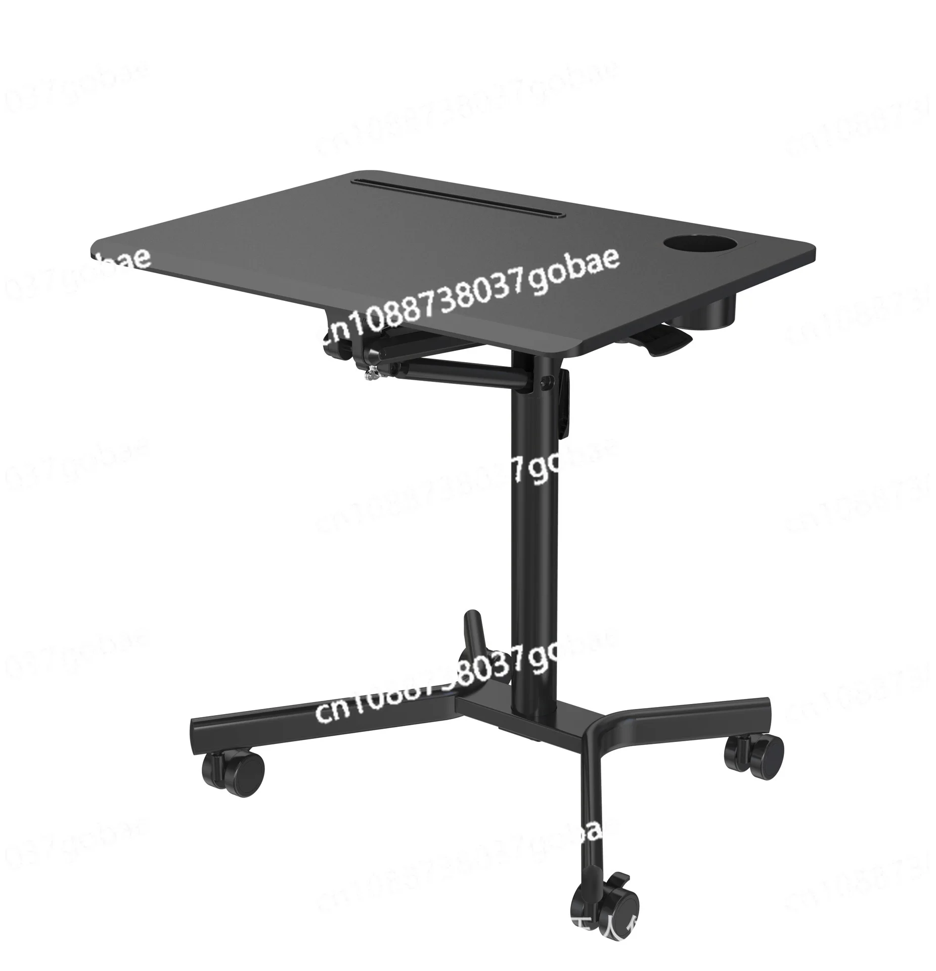 Movable Lifting Table Computer Table Pneumatic Lifting Table