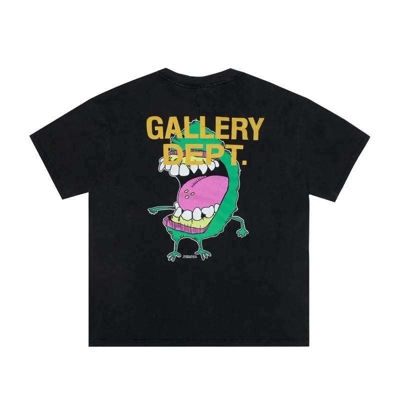 GALLERY DEPT retro washed old high street cartoon print loose casual summer short-sleeved T-shirt