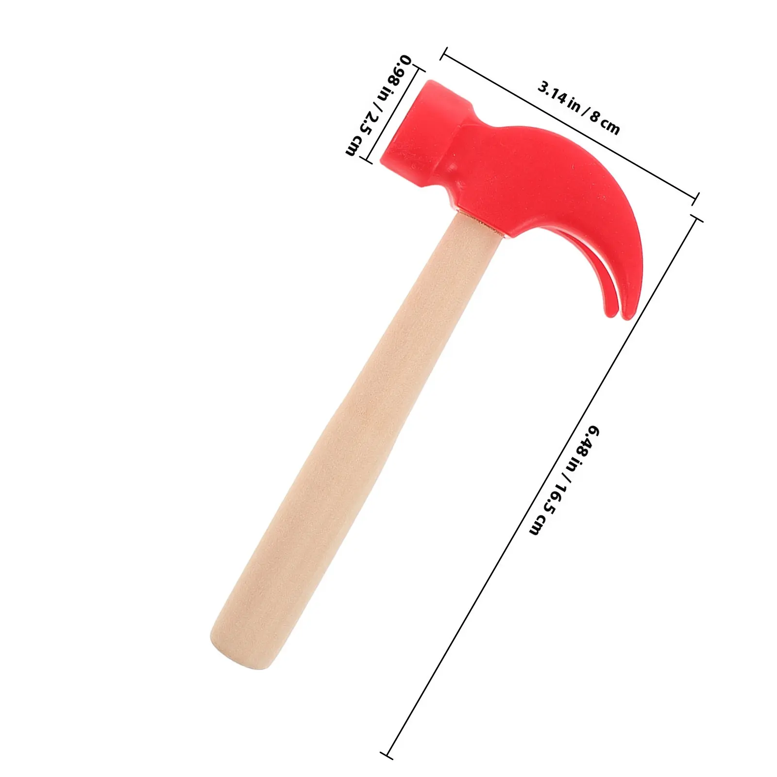 2Pcs Wood Hammer Children Simulation Maintenance Tools Kids Hand Eye Coordination Educational Gift Wood Hammer Toy