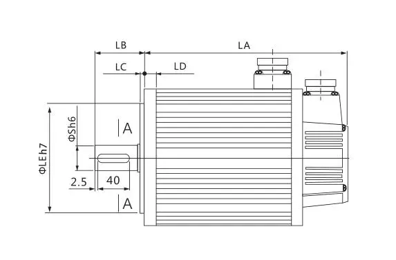 리추안 1.5Kw 서보 모터 110mm 프레임 5N.M LCMT-15L02-110M05030 고토크 고속 직구동 서보 모터 CNC 기계용