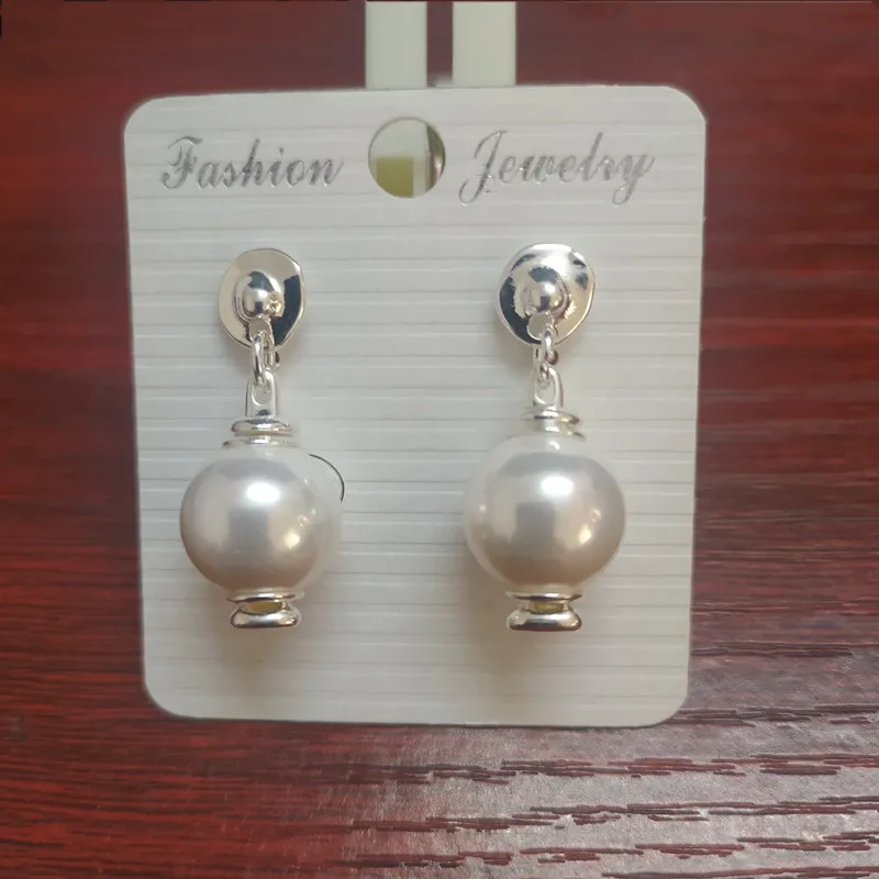 MAY alloy bead earrings, Silver clasp, fashion, with logo, wholesale, new 2021, European fashion gift bracelet