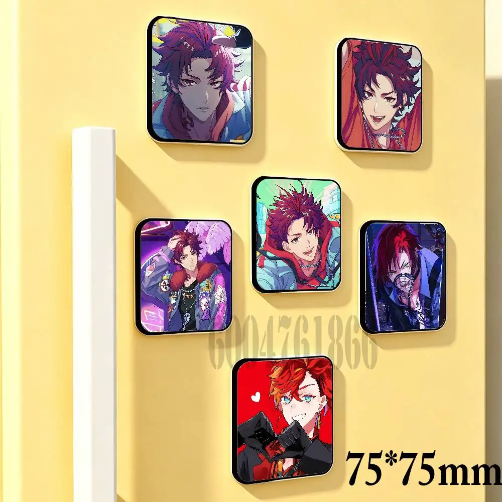 Allen Sugasano Paradox Live 75mm Square Cute Fridge Magnet Decorative Refrigerator Magnet Home Kitchen Decoration Souvenir Gift