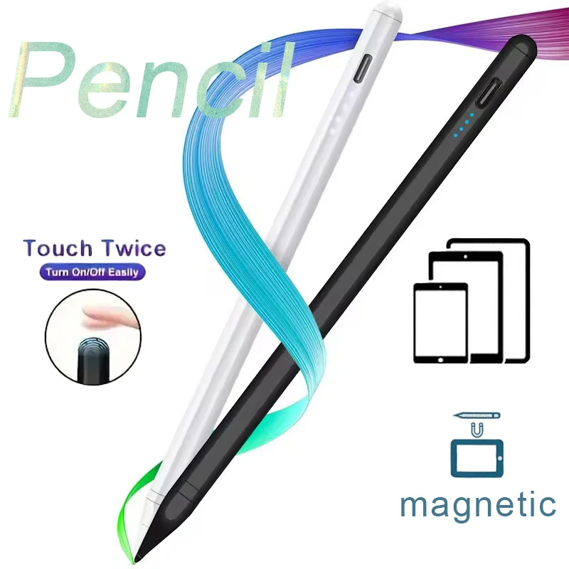 iOS 안드로이드 터치스크린용 유니버설 스타일러스 펜, 아이패드 애플 펜슬용 정전식 펜, 삼성 화웨이 샤오미 태블릿 펜
