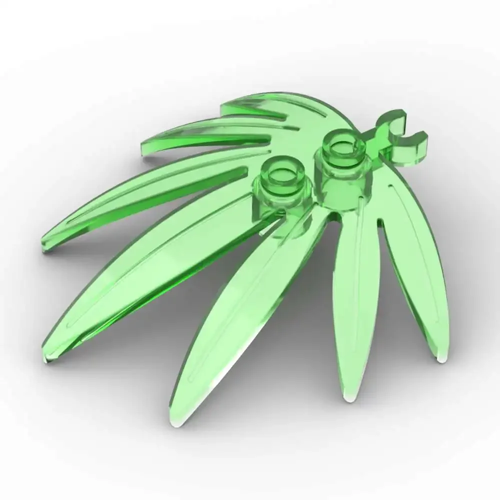 MOC 10 pièces pièces briques 10884 feuilles de plantes 6x5 blocs de construction Kit Swordleaf ouvert O particules bricolage jouets enfants anniversaire enfants cadeaux